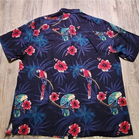 Island Republic tropical‎ Parrot Hawaiian Shirt size 2XL. - Picture 3 of 3